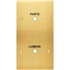 MODELEC - Façade Confidence Laiton Satine Double Verticale Guichet Lumiere-Porte à Vis