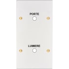 MODELEC - Façade Confidence Laiton Blanc Email Double Verticale Guichet Lumiere-Porte Vis