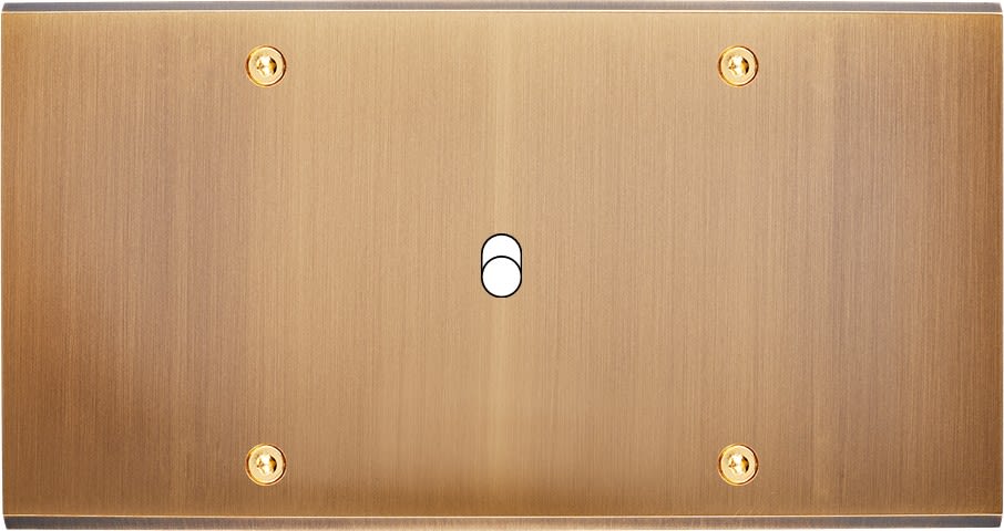 MODELEC - Façade Confidence Laiton Vieux Bronze Double Horizontale B1 à Vis
