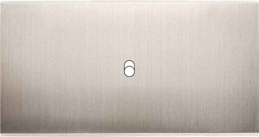 MODELEC - Façade Confidence Laiton Nickel Satine Double Horizontale B1