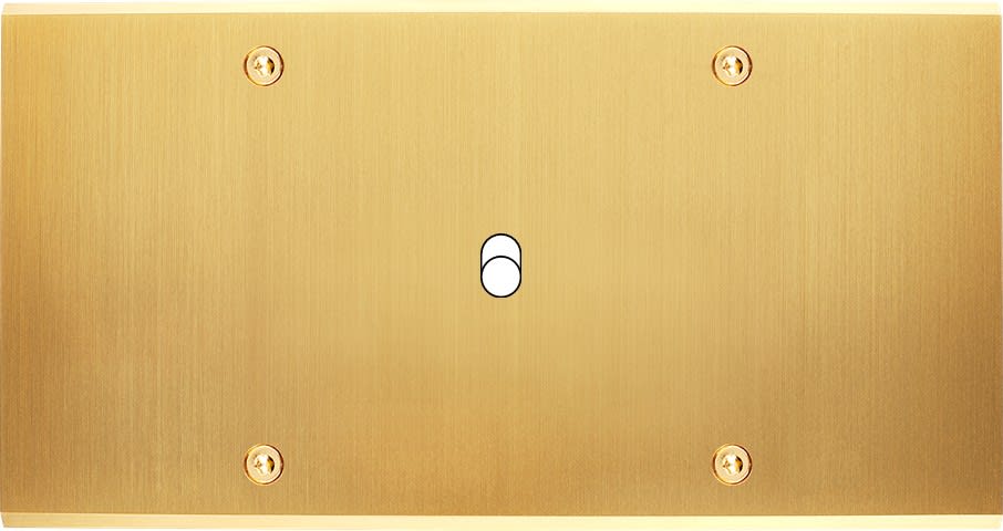 MODELEC - Façade Confidence Laiton Satine Double Horizontale B1 à Vis