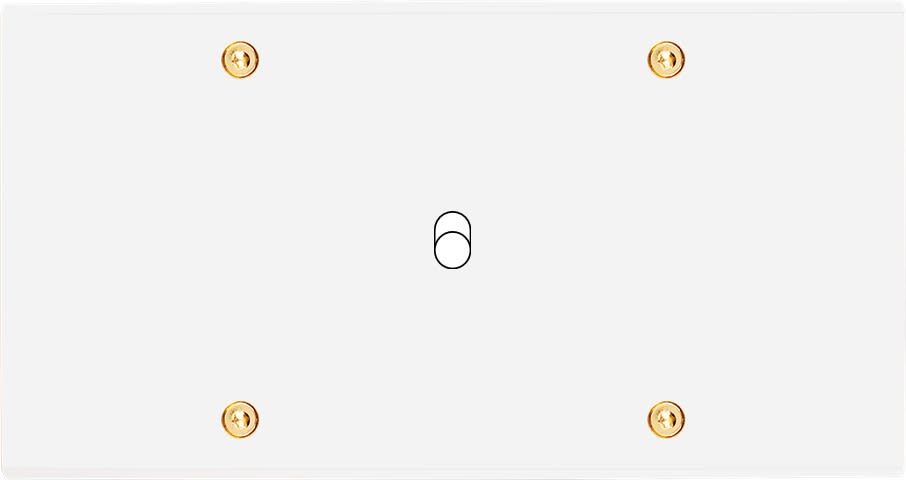 MODELEC - Façade Confidence Laiton Blanc Email Double Horizontale B1 à Vis