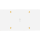 MODELEC - Façade Confidence Laiton Blanc Email Double Horizontale B1 à Vis