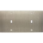 MODELEC - Façade Confidence Laiton Acier Brosse Double Horizontale B1 B1 à Vis