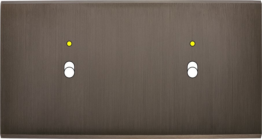 MODELEC - Façade Confidence Laiton Canon De Fusil Double Horizontale B1+Led B1+Led Magnet