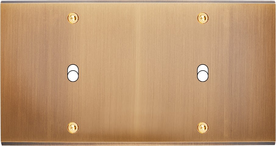MODELEC - Façade Confidence Laiton Vieux Bronze Double Horizontale B1 B1 à Vis