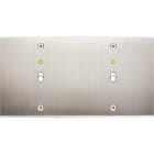 MODELEC - Façade Confidence Laiton Nickel Satine Double Horizontale B1+Led B1+Led à Vis