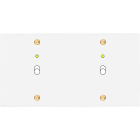 MODELEC - Façade Confidence Laiton Blanc Email Double Horizontale B1+Led B1+Led à Vis