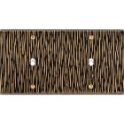 MODELEC - Façade Fascination Laiton Fauve Double Horizontale B1 B1 à Vis