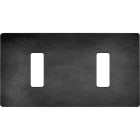 MODELEC - Façade "M" Acier Verni Double Horizontale 1 Bouton 1 Bouton magnétique