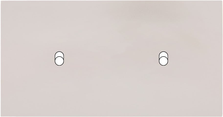 MODELEC - Façade Désir Gris Perle Mat Double Horizontale B1 B1