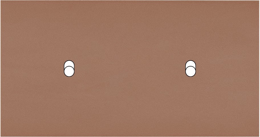 MODELEC - Façade Désir Moka Mat Double Horizontale B1 B1