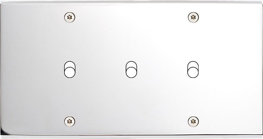 MODELEC - Façade Confidence Laiton Chrome Double Horizontale B3 à Vis