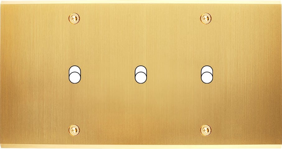 MODELEC - Façade Confidence Laiton Satine Double Horizontale B3 à Vis
