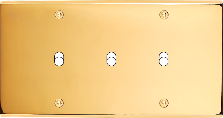 MODELEC - Façade Confidence Laiton Or Miroir Double Horizontale B3 à Vis