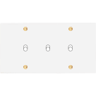 MODELEC - Façade Confidence Laiton Blanc Email Double Horizontale B3 à Vis