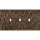 MODELEC - Façade Fascination Laiton Fauve Double Horizontale 3 Basculeurs