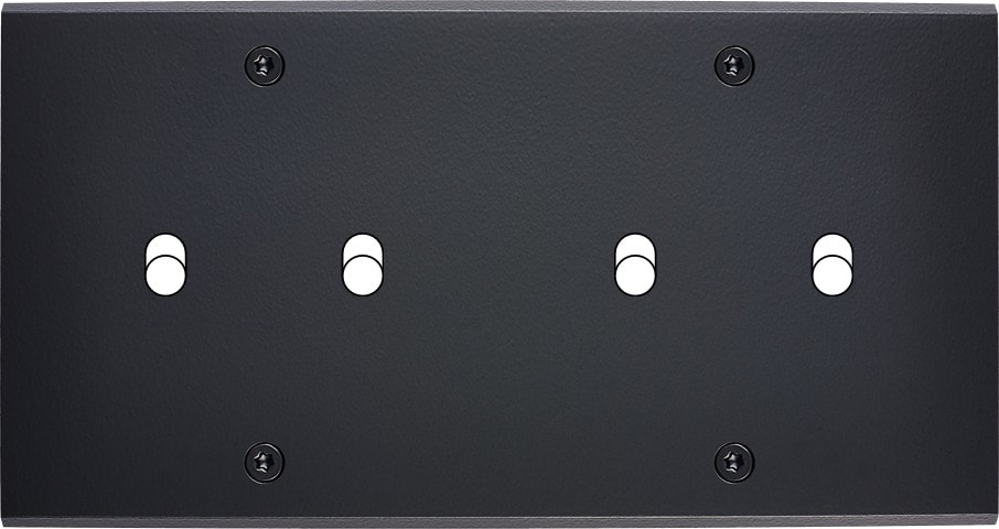 MODELEC - Façade Confidence Laiton Noir Mat Double Horizontale B2 B2 à Vis