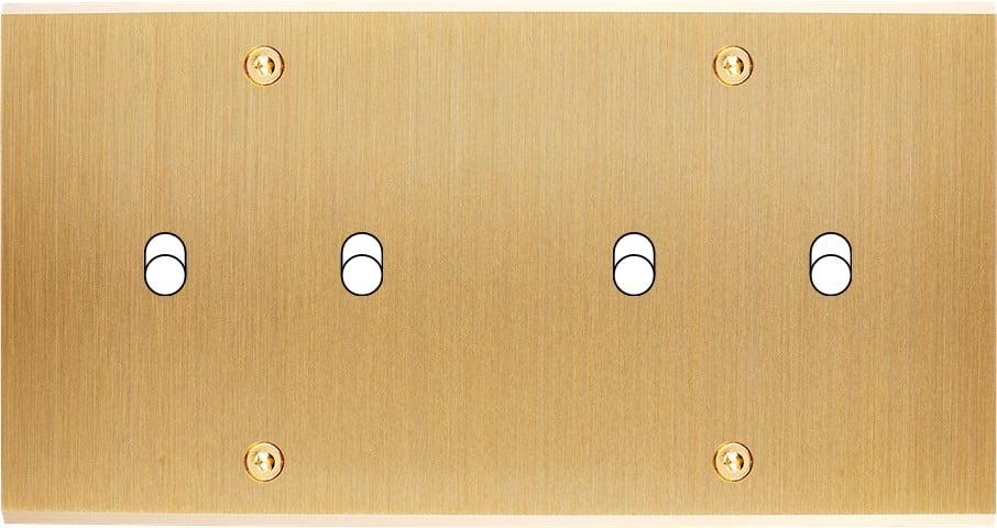 MODELEC - Façade Confidence Laiton Brosse Double Horizontale B2 B2 à Vis
