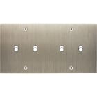 MODELEC - Façade Confidence Laiton Acier Brosse Double Horizontale B2 B2 à Vis