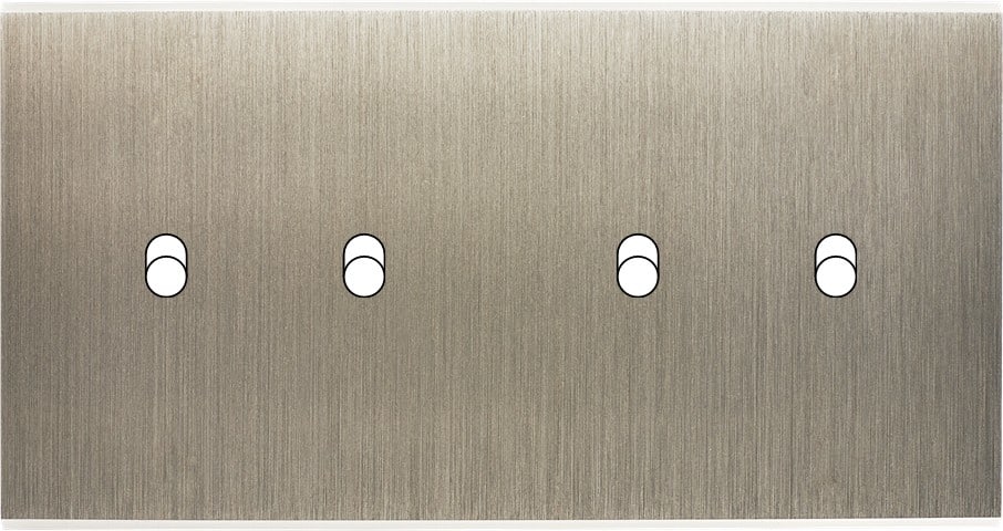 MODELEC - Façade Confidence Laiton Acier Double Horizontale 4 Basculeurs