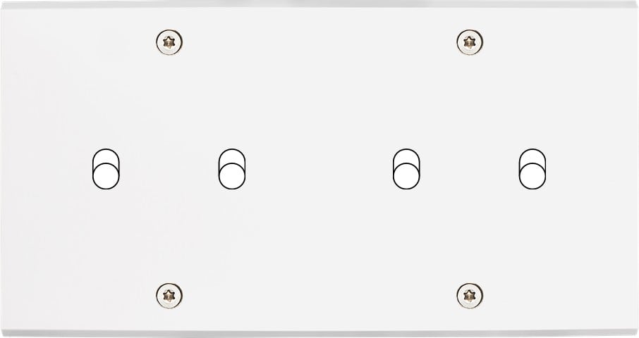MODELEC - Façade Confidence Laiton Blanc Mat Double Horizontale B2 B2 à Vis