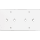 MODELEC - Façade Confidence Laiton Blanc Mat Double Horizontale B2 B2 à Vis