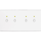 MODELEC - Façade Confidence Laiton Blanc Double Horizontale B2+Led B2+Led Magnetique