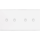 MODELEC - Façade Confidence Laiton Blanc Double Horizontale 4 Basculeurs