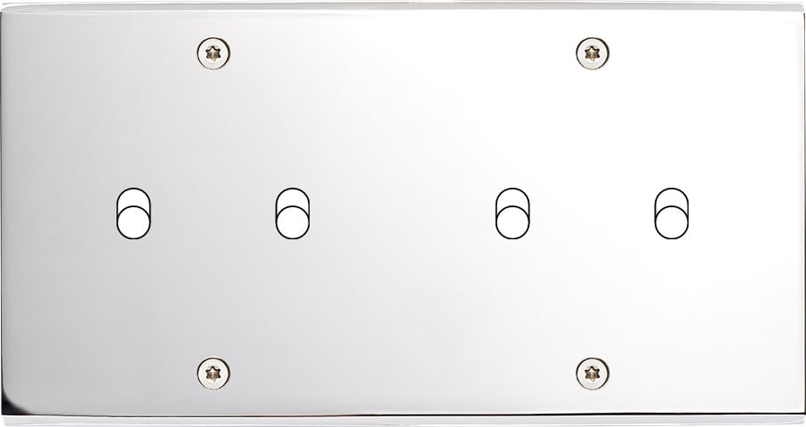 MODELEC - Façade Confidence Laiton Chrome Double Horizontale B2 B2 à Vis