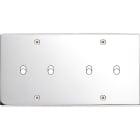 MODELEC - Façade Confidence Laiton Chrome Double Horizontale B2 B2 à Vis