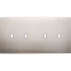 MODELEC - Façade Confidence Laiton Nickel Satine Double Horizontale 4 Basculeurs