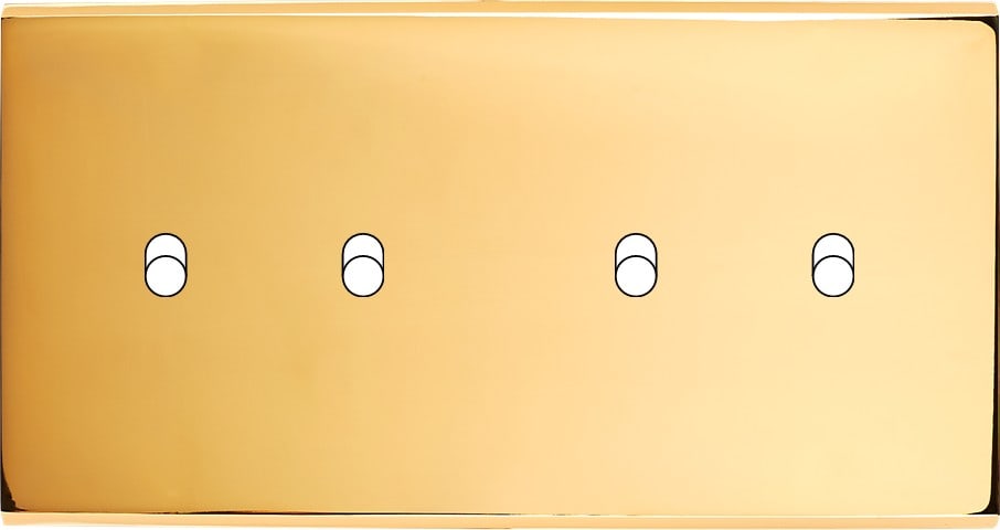 MODELEC - Façade Confidence Laiton Or Miroir Double Horizontale 4 Basculeurs