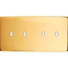 MODELEC - Façade Confidence Laiton Or Miroir Double Horizontale 4 Basculeurs