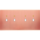 MODELEC - Façade Confidence Laiton Cuivre Satine Double Horizontale B2+Led B2+Led Magnet