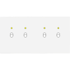 MODELEC - Façade Confidence Laiton Blanc Email Double Horizontale B2+Led B2+Led Magnetique