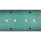 MODELEC - Façade Fascination Laiton Jade Double Horizontale B2 B2 à Vis