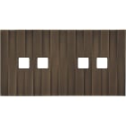 MODELEC - Façade Empreintes LIGNE Vieux Bronze Double Horizontale 2 boutons 2 boutons M