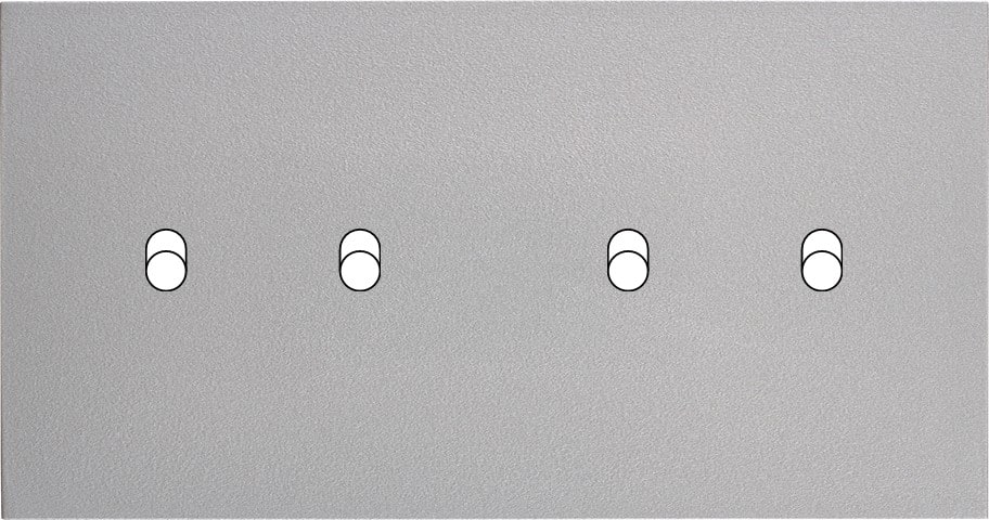 MODELEC - Façade Désir Alu Mat Double Horizontale B1 B2