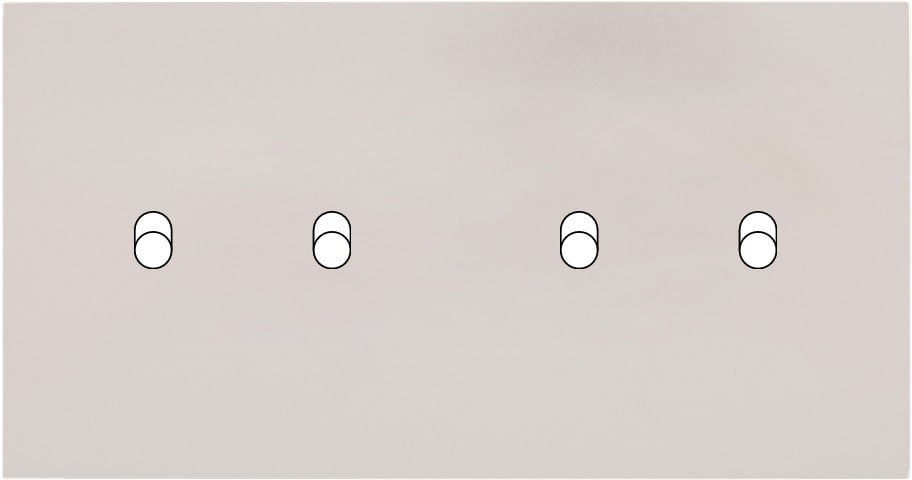 MODELEC - Façade Désir Gris Perle Mat Double Horizontale B2 B2
