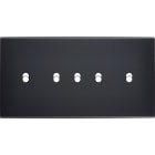 MODELEC - Façade Confidence Laiton Noir Double Horizontale 5 Basculeurs