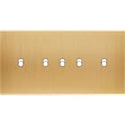 MODELEC - Façade Confidence Laiton Brosse Double Horizontale 5 Basculeurs