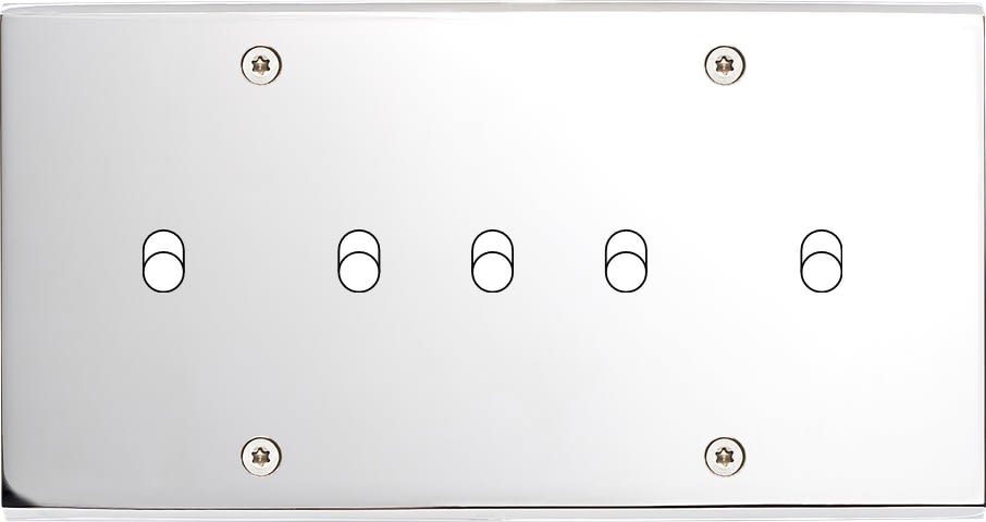 MODELEC - Façade Confidence Laiton Chrome Double Horizontale B5 à Vis