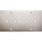 MODELEC - Façade Confidence Laiton Nickel Satine Double Horizontale B5 à Vis