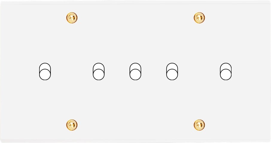 MODELEC - Façade Confidence Laiton Blanc Email Double Horizontale B5 à Vis