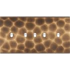 MODELEC - Façade Fascination Laiton Onde Double Horizontale 5 Basculeurs