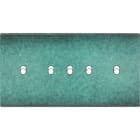MODELEC - Façade Fascination Laiton Jade Double Horizontale 5 Basculeurs