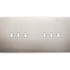 MODELEC - Façade Confidence Laiton Nickel Satine Double Horizontale 6 Basculeurs