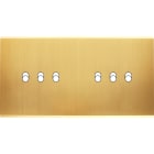 MODELEC - Façade Confidence Laiton Satine Double Horizontale 6 Basculeurs