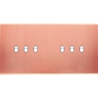 MODELEC - Façade Confidence Laiton Cuivre Satine Double Horizontale 6 Basculeurs